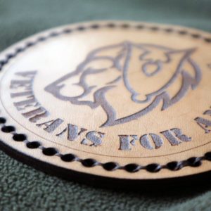 Ambachtelijke “Veterans for Animals” patch.